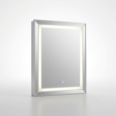 Medicine Cabinet Built for Modern Bathrooms, LED Lighting, Defogging Mirror, Recessed Surface Mount