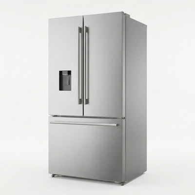 French Door Refrigerator Designed for Modern Kitchens, 22.4 Cu Ft, Water Dispenser, Counter Depth