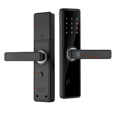 Smart Door Lock Biometric Fingerprint Remote Unlocking Keyless Card Password Lock Electronic Door Lock