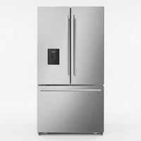 22.4 Cu. Ft. 3-Door French Door Refrigerator with Water Dispenser and Ice Maker in Stainless Steel, Counter Depth — Studio Shot