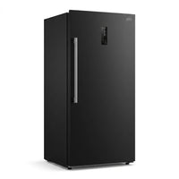 28 In. 14 Cu. Ft. 110V Frost Free Upright Freezer Refrigerator Convertible E-Star Garage Ready in Black — Studio Shot