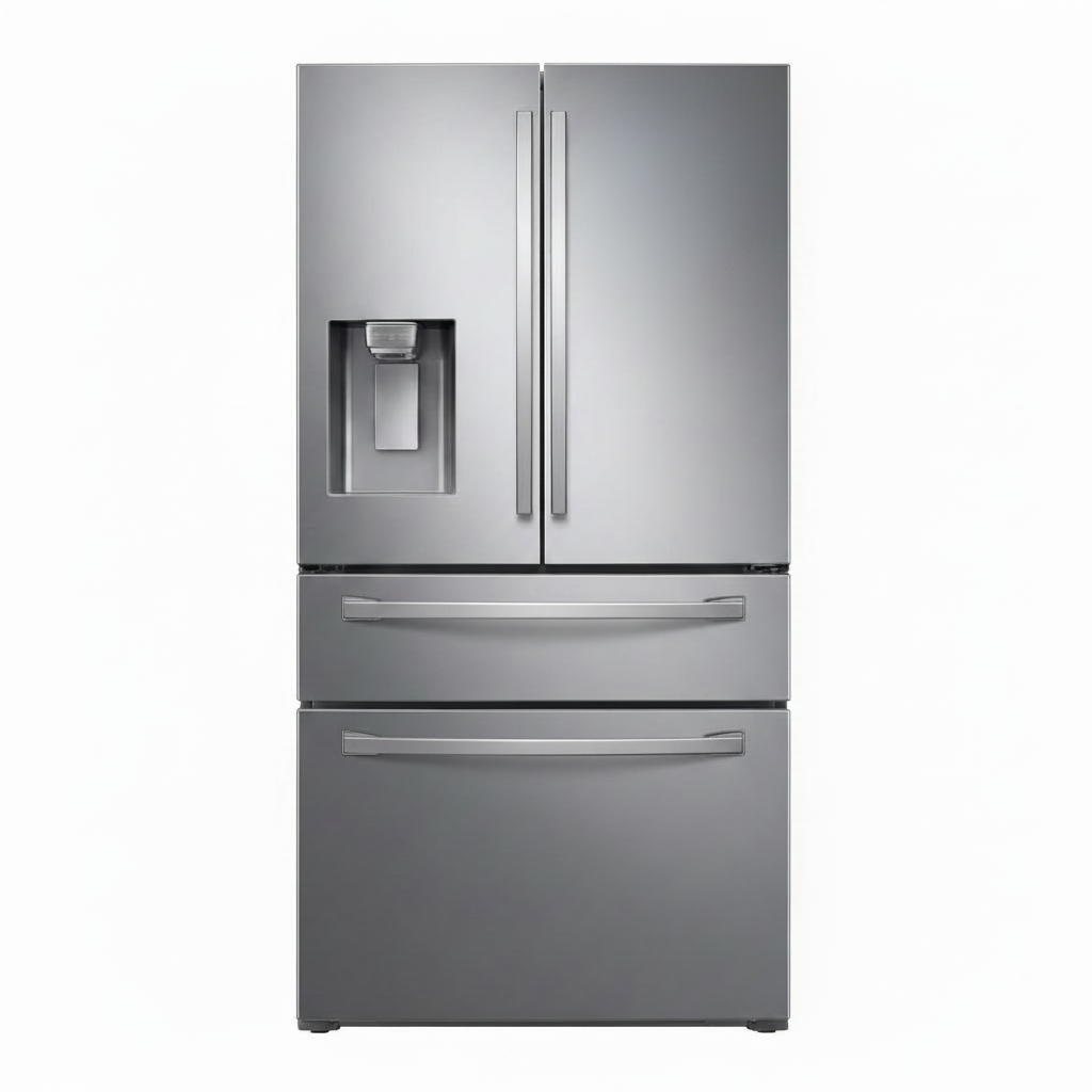 28 Cu. Ft. 4-Door French Door Smart Refrigerator with Flexzone Drawer, Stainless Steel, RF28R7201SR/AA
