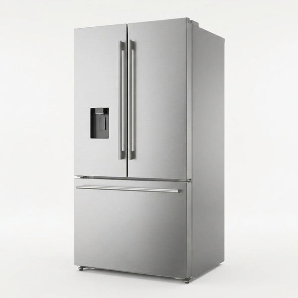 French Door Refrigerator Designed for Modern Kitchens, 22.4 Cu Ft, Water Dispenser, Counter Depth — Studio Shot