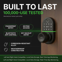 Smart Door Lock with Handle Fingerprint Electronic Knob for Front Keypad Door Lock with Handle ,Quick Installation — Results & Stats