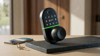 Smart Door Lock with Handle Fingerprint Electronic Knob for Front Keypad Door Lock with Handle ,Quick Installation — Lifestyle