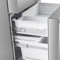 22.4 Cu. Ft. 3-Door French Door Refrigerator with Water Dispenser and Ice Maker in Stainless Steel, Counter Depth