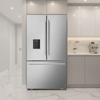 French Door Refrigerator Designed for Modern Kitchens, 22.4 Cu Ft, Water Dispenser, Counter Depth
