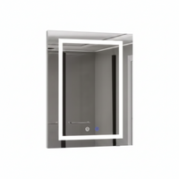 Medicine Cabinet Built for Modern Bathrooms, LED Lighting, Defogging Mirror, Recessed Surface Mount